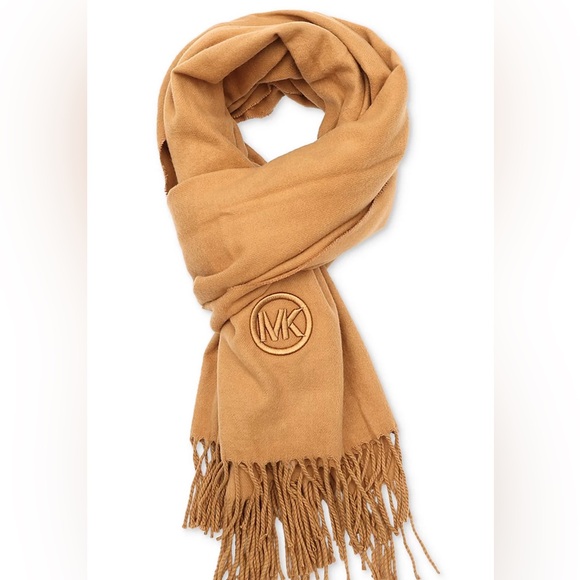 NWT Michael Kors Women's Embroidered Fringe Scarf - Picture 3 of 5